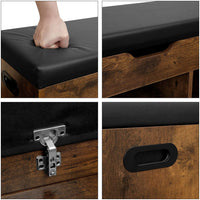 Valora SCARPIERA CON SEDUTA LHS30BX Truciolato Marrone Rustico per Corridoio