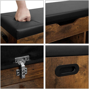 Valora SCARPIERA CON SEDUTA LHS30BX Truciolato Marrone Rustico per Corridoio