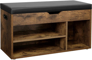 Valora SCARPIERA CON SEDUTA LHS30BX Truciolato Marrone Rustico per Corridoio