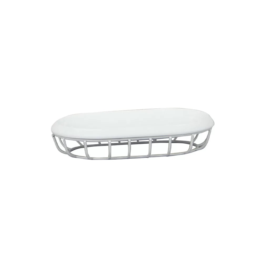 Porta sapone bianco - serie grid