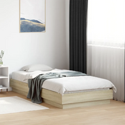 Giroletto senza Materasso-Struttura Letto Rovere Sonoma 90x190 cm in Truciolato 354524