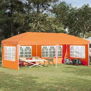 Tenda per feste a pop-up 575 x 289 x 245 cm Arancione 42019800