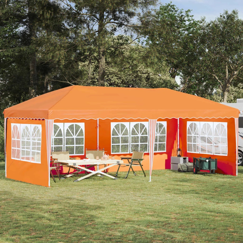 Tenda per feste a pop-up 575 x 289 x 245 cm Arancione 42019800