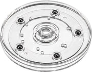 Piatto di rotazione 9,9 cm - Acrilico trasparente - Cassetta di archiviazione rotativa - Organizzatore di torte - Cucina - Leggero 53 gram - Piatto di servizio rotativo