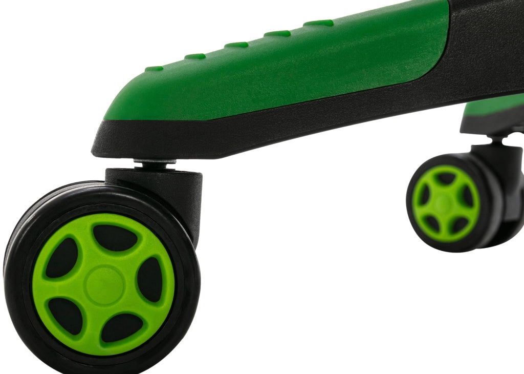 Sedia da ufficio Clovis in similpelle Nero/verde
