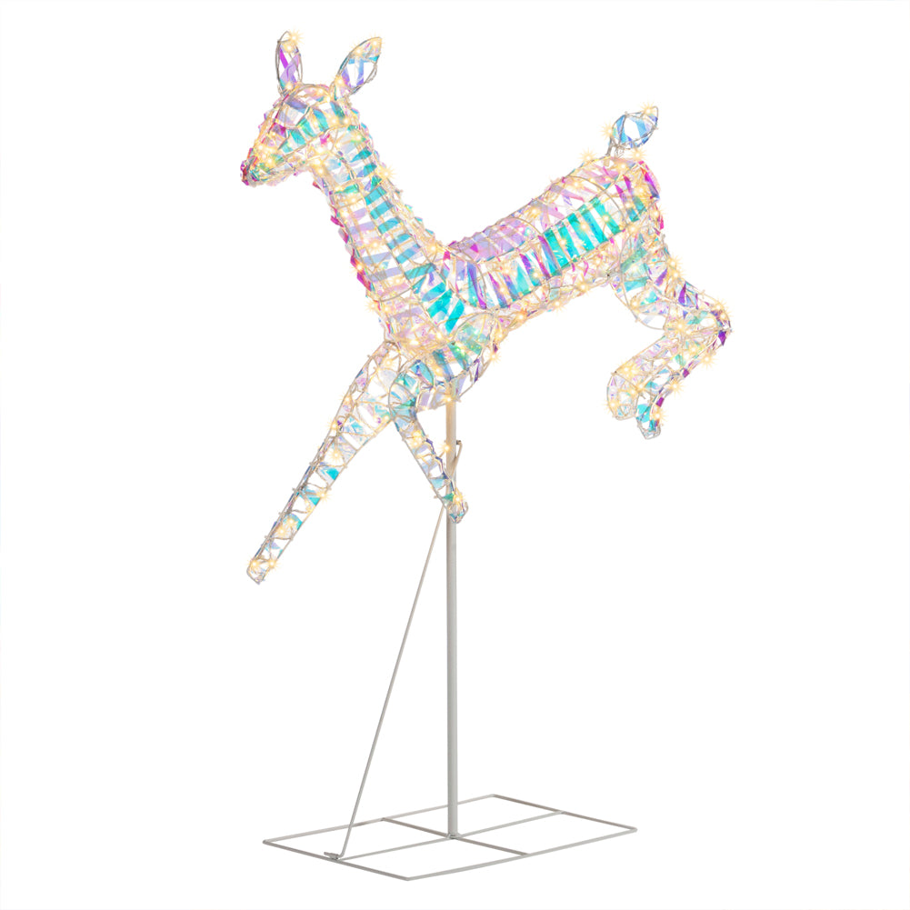 Renna Luminosa Natalizia Addobbo per Esterno Cervo Led Luce Calda 94 x 115 cm
