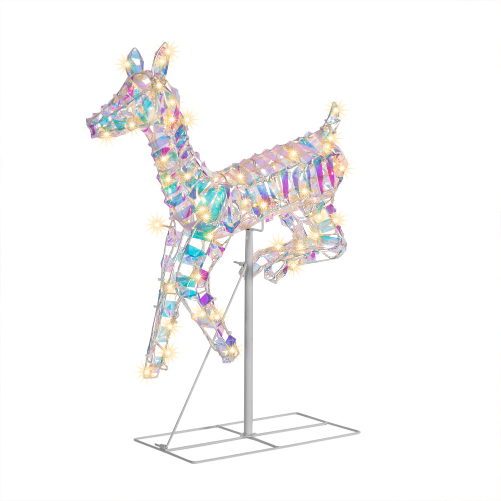 Renna Luminosa Natalizia Addobbo per Esterno Cervo Led Luce Calda 58 x 59 cm