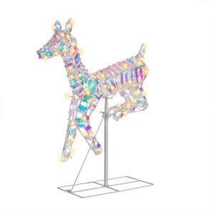 Renna Luminosa Natalizia Addobbo per Esterno Cervo Led Luce Calda 58 x 59 cm