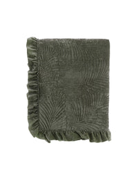 Copriletto Matrimoniale in Velluto con Gale Shabby Chic Blanc Mariclò Colore: Beige