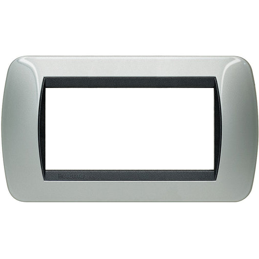 Living Int. - Placca 4 posti alluminio- L4804AL