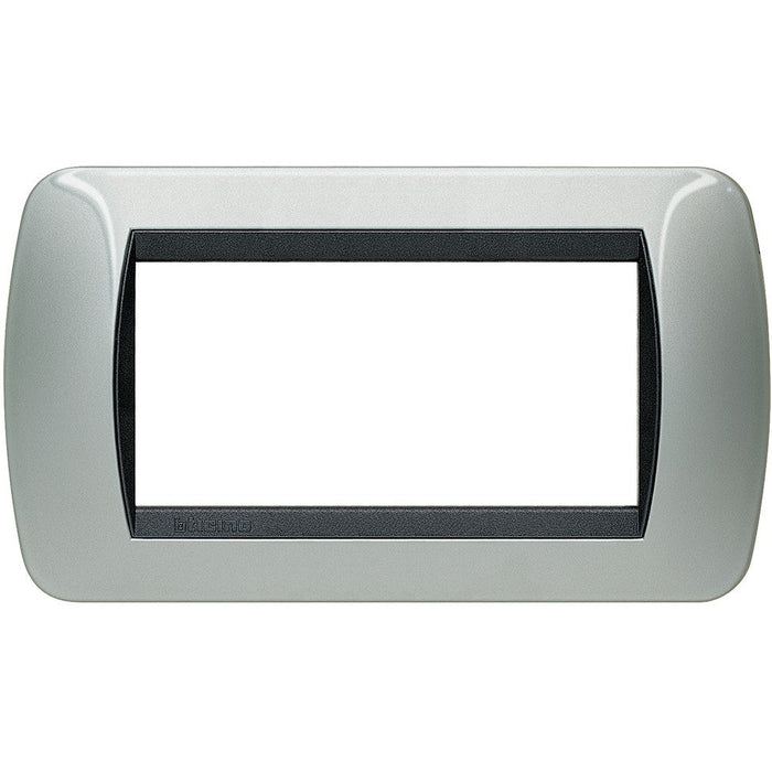 Living Int. - Placca 4 posti alluminio- L4804AL