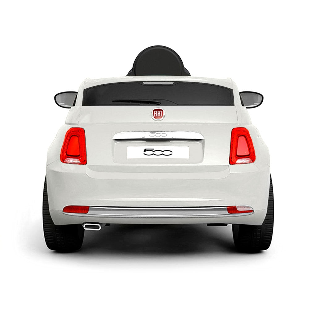 Macchina Elettrica per Bambini 12V con Licenza Fiat 500 Bianca
