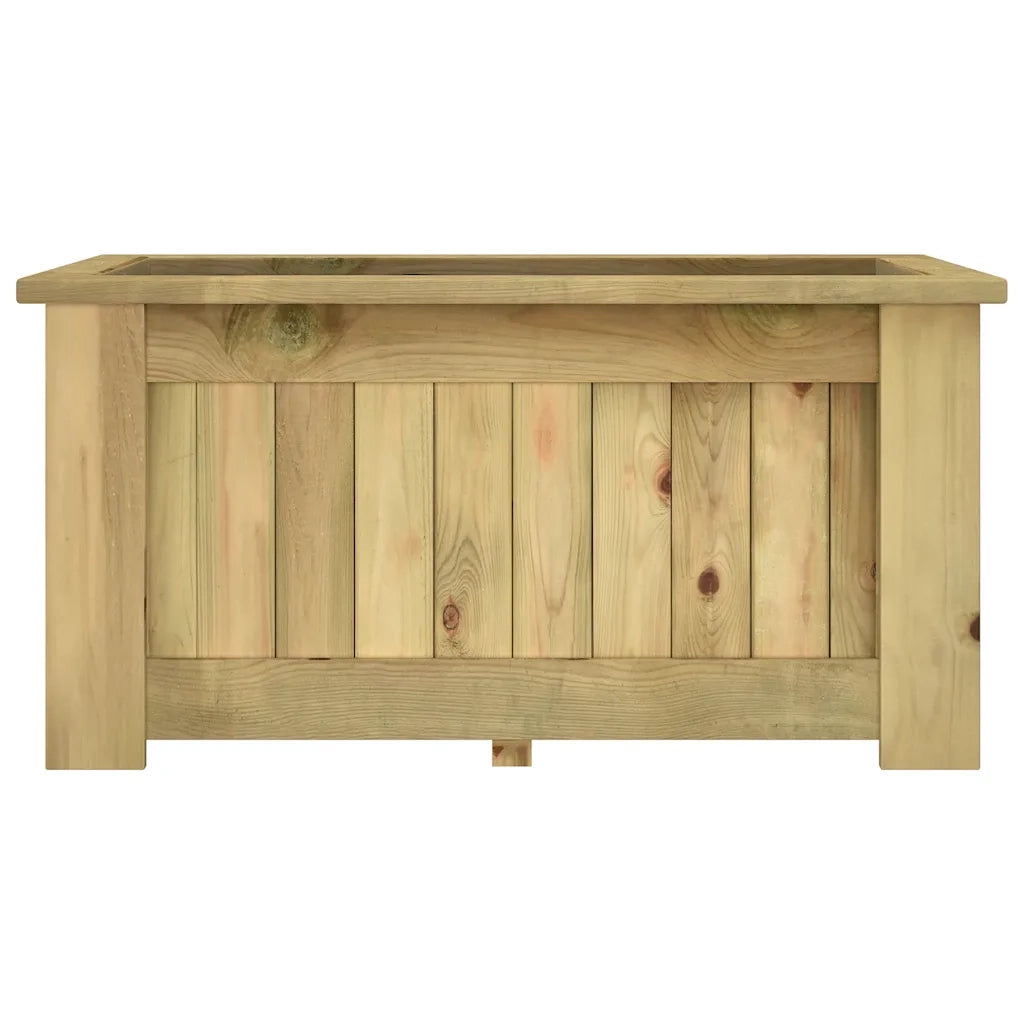 Fioriera Rialzata 100x50x50 cm in Legno di Pino Impregnato 49094