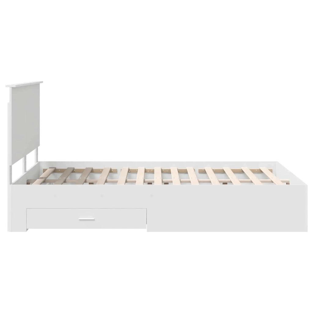 Struttura del letto Bianco 140 x 200 cm Legno multistrato 3409649