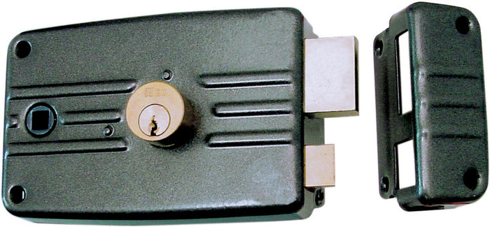 serratura da applicare con catenaccio,quadro maniglia 8mm entrata 60mm cod:ferx.10972