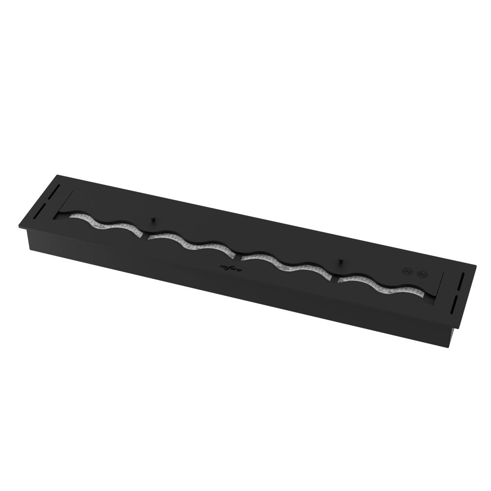 Bruciatore Inserto a Bioetanolo 100cm in Inox nero da incasso da 4 lt