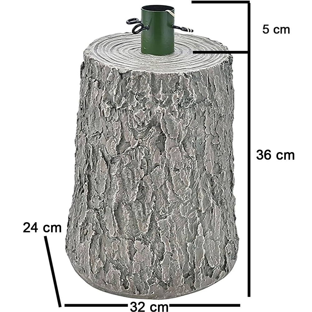 Base Supporto Albero di Natale Chiaro Tronco Natalizio 41cm Attacco Universale