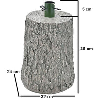 Base Supporto Albero di Natale Chiaro Tronco Natalizio 41cm Attacco Universale