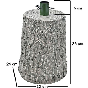 Base Supporto Albero di Natale Chiaro Tronco Natalizio 41cm Attacco Universale
