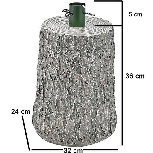 Base Supporto Albero di Natale Chiaro Tronco Natalizio 41cm Attacco Universale