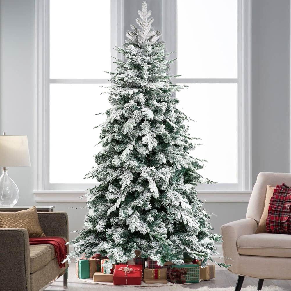 Albero di Natale Innevato Artide 210 cm Folto Foltissimo Realistico 948 Punte