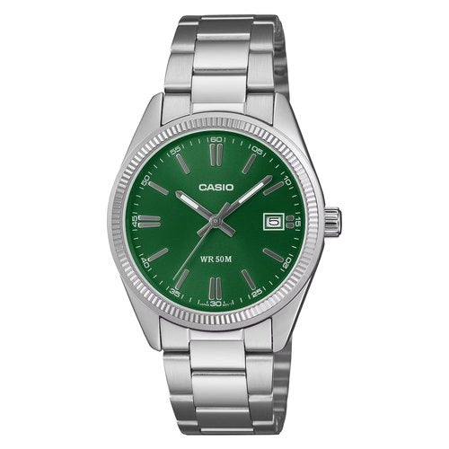 Orologio casio utp 1302pd 3a1vef silver e green