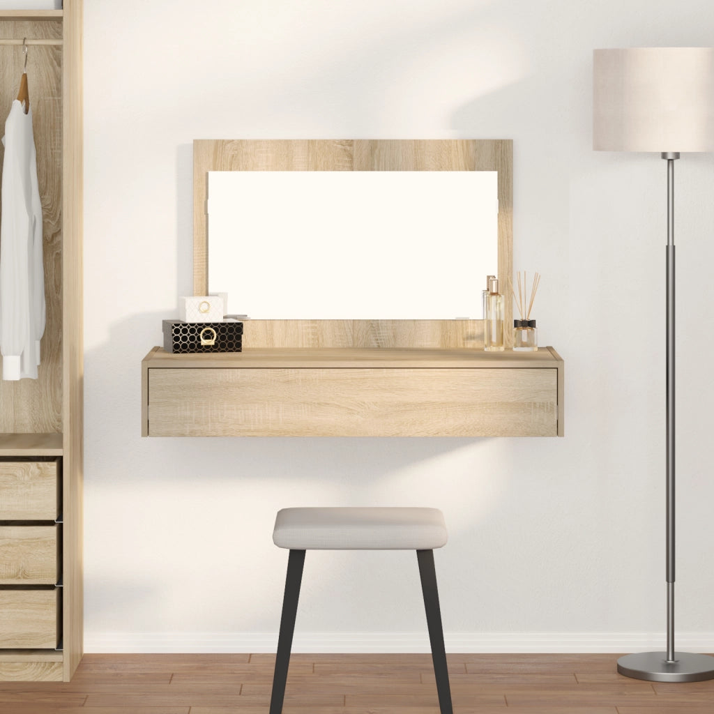 Toeletta a Muro Rovere Sonoma 100x40x70 cm