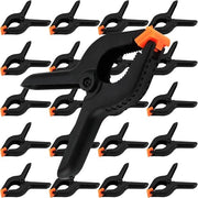 Pacco di 20 clip di plastica, clip extra resistenti, adatte per lavorazione del legno, tela, progetti di fai da te, studi fotografici, nero - 115 mm