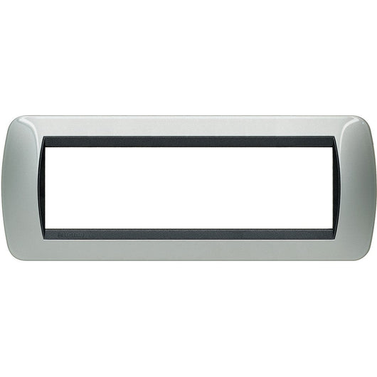 Living Int. - Placca 7 posti alluminio- L4807AL