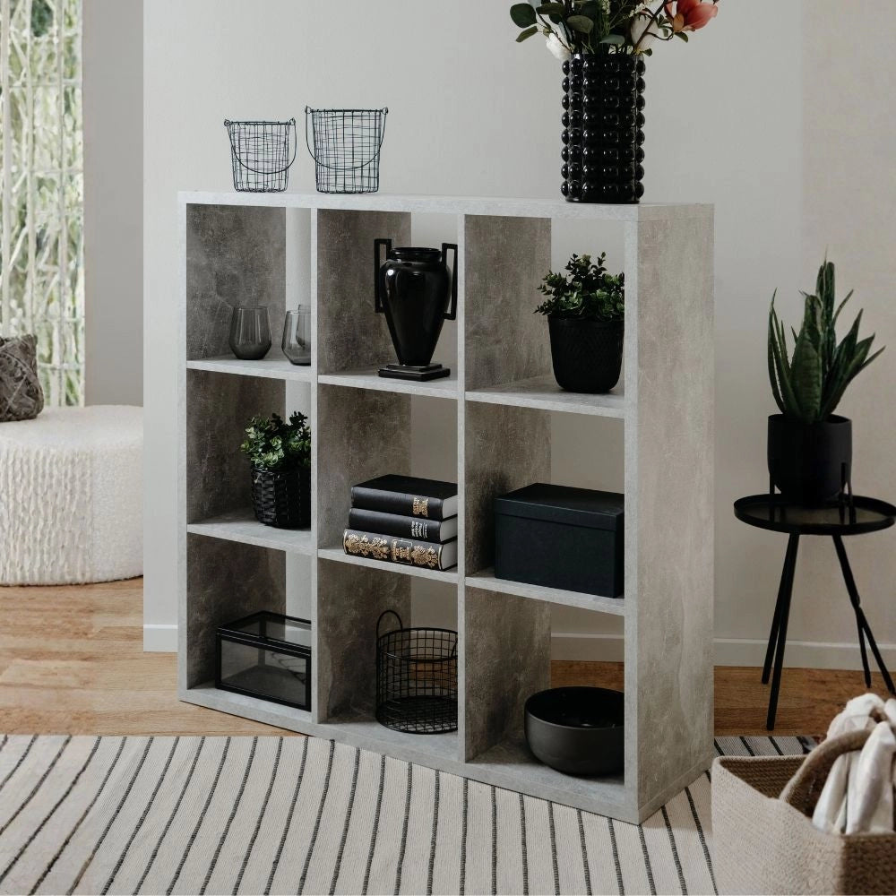 Libreria cubi divisorio Max9 colore beton
