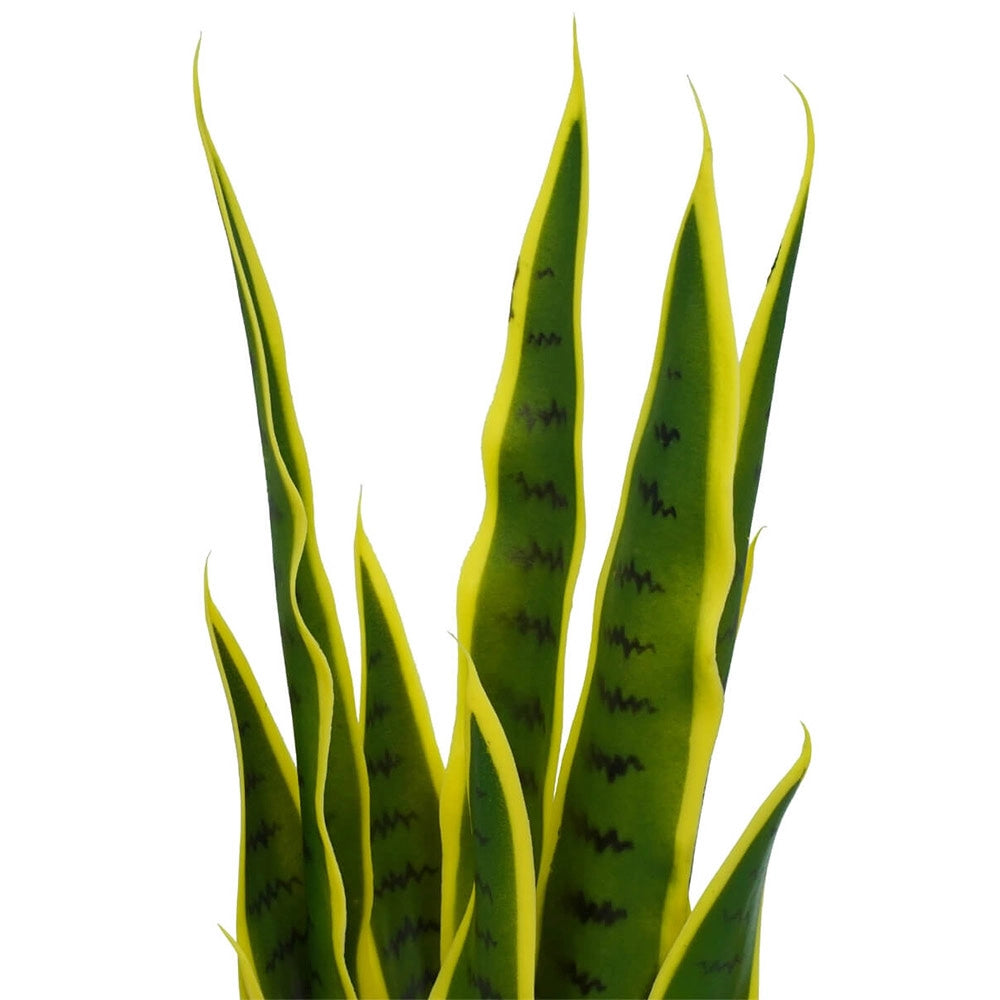Sansevieria Artificiale con vaso in plastica pianta finta realistica h 90 cm