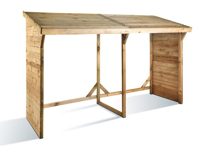 Capanno per la legna 3.08 m² 2.80x1.10x1.85 m  5 Steri