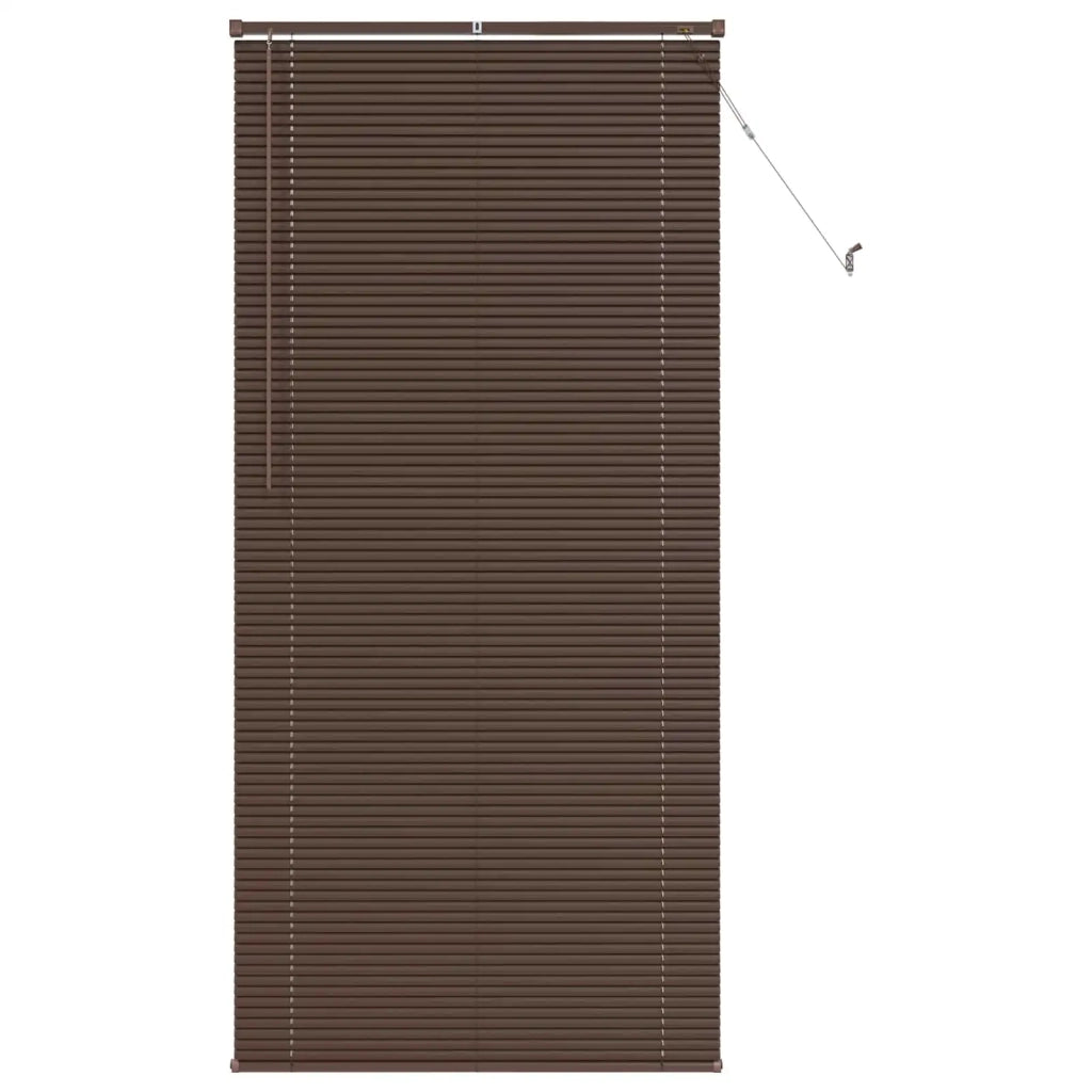 Tenda Veneziana Marrone Scuro con Motivo 213 x 90 cm 25 mm PVC