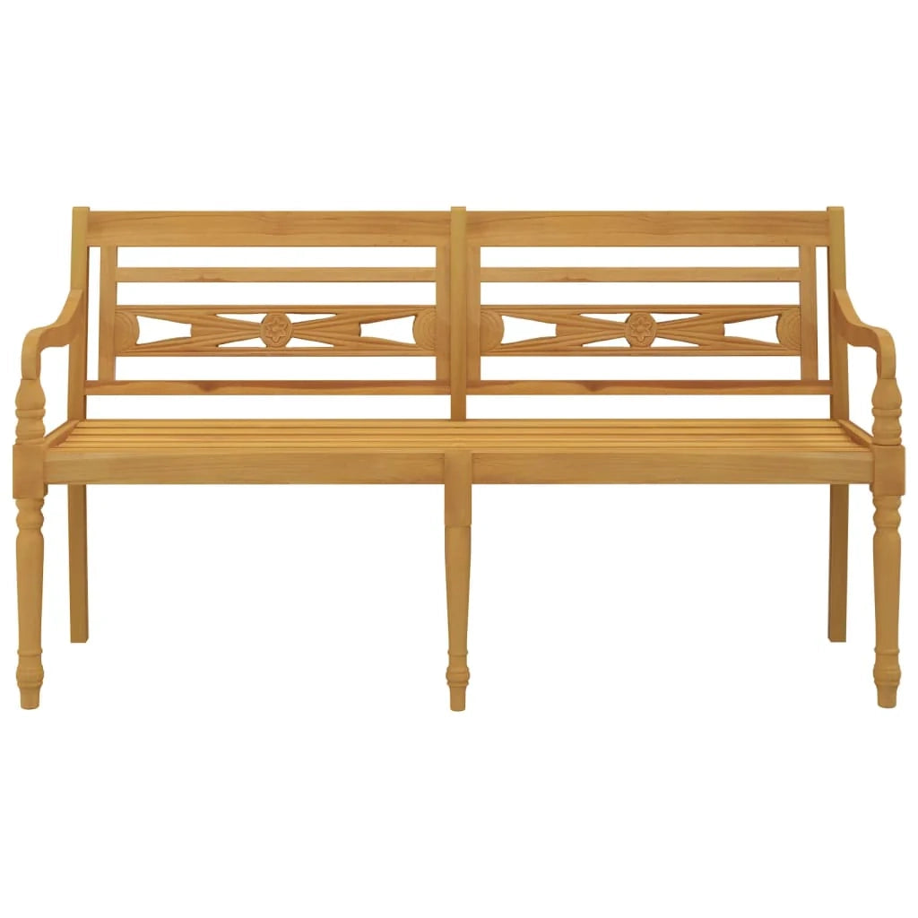 Panca da giardino mobili da esterno per patio terrazza 150 x 51,5 x 84 cm legno massello di teak 02_0011033