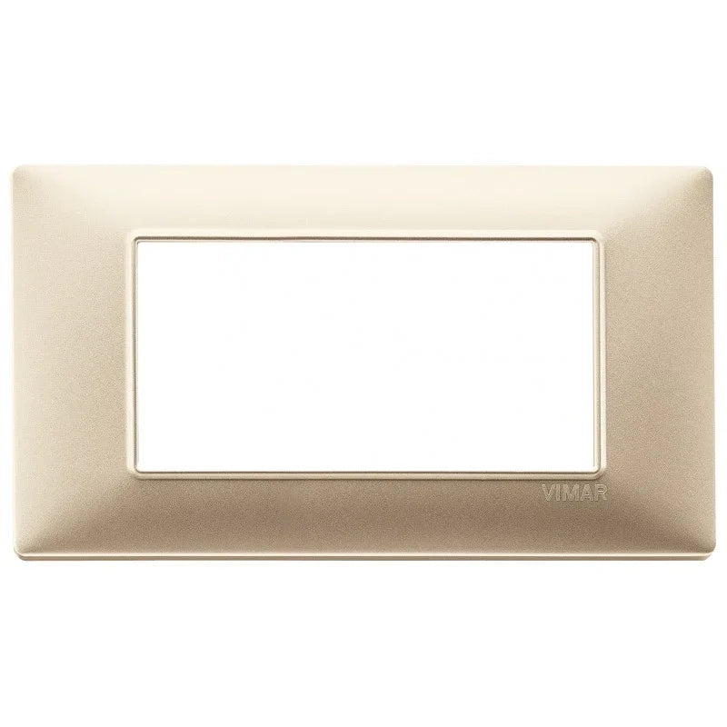 Vimar Plana placca 4 moduli colore Champagne opaco 14654.22
