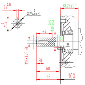 LIFAN KP460 Motore a benzina 25mm con 15,6 CV 1 cilindro per piastre vibranti e macchine edili