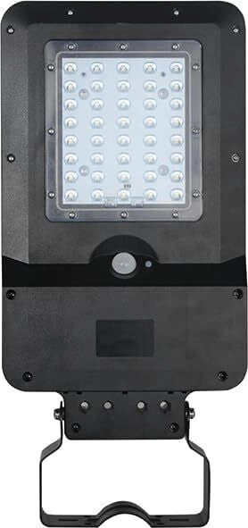 Vigor 3478540 Buran Proiettore LED con Pannello Solare 15W 1600lm IP65 Sensore Crepuscolare e Movimento
