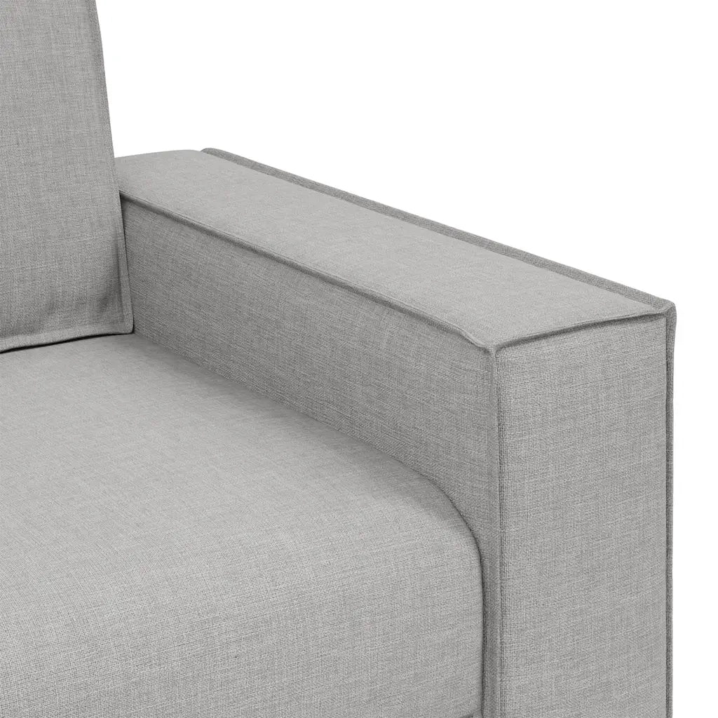 Poltrona Divano-Divano Sedia Grigio Nuvola 100x78x84 cm Tessuto