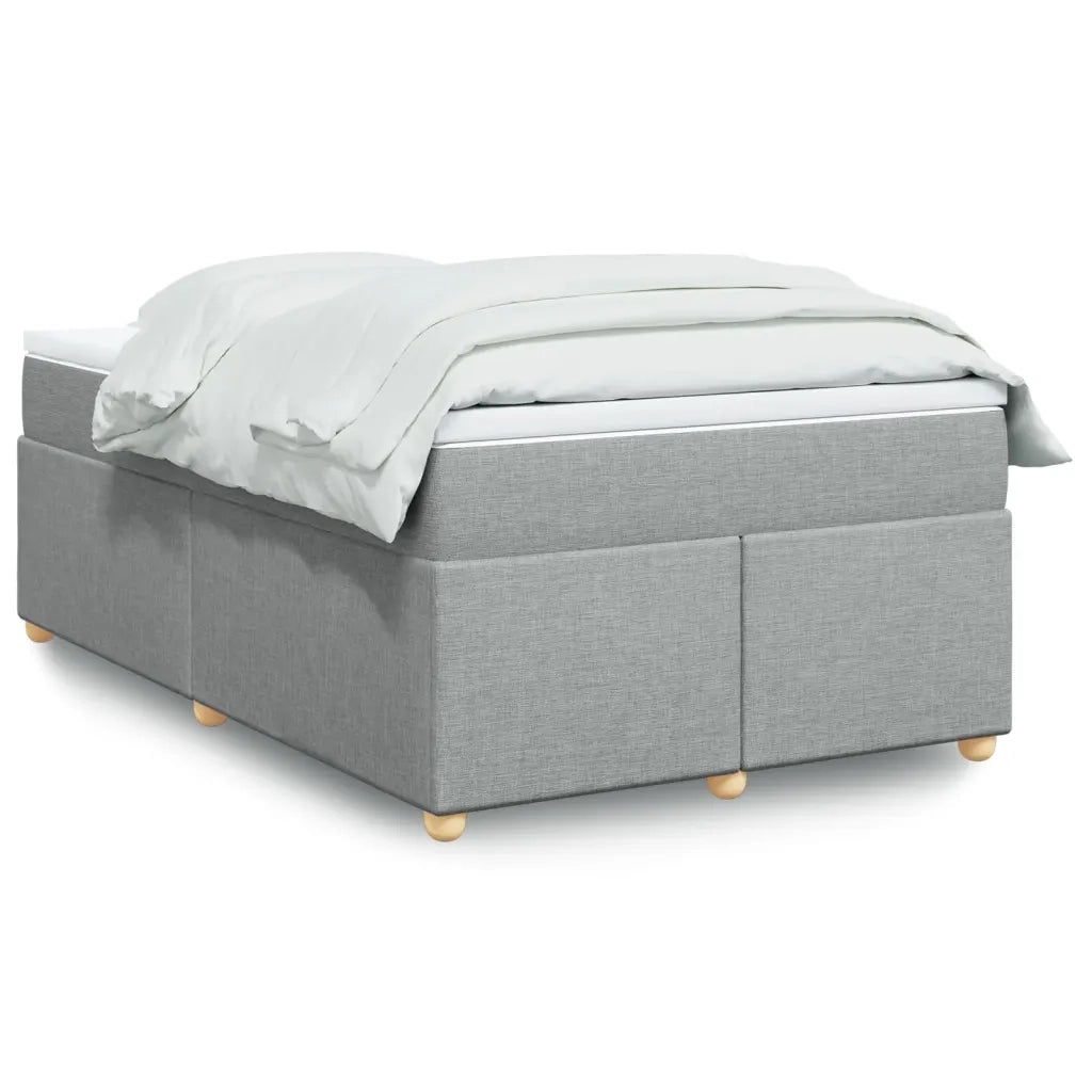 Giroletto a Molle con Materasso Grigio Chiaro 120x190cm Tessuto 3285359