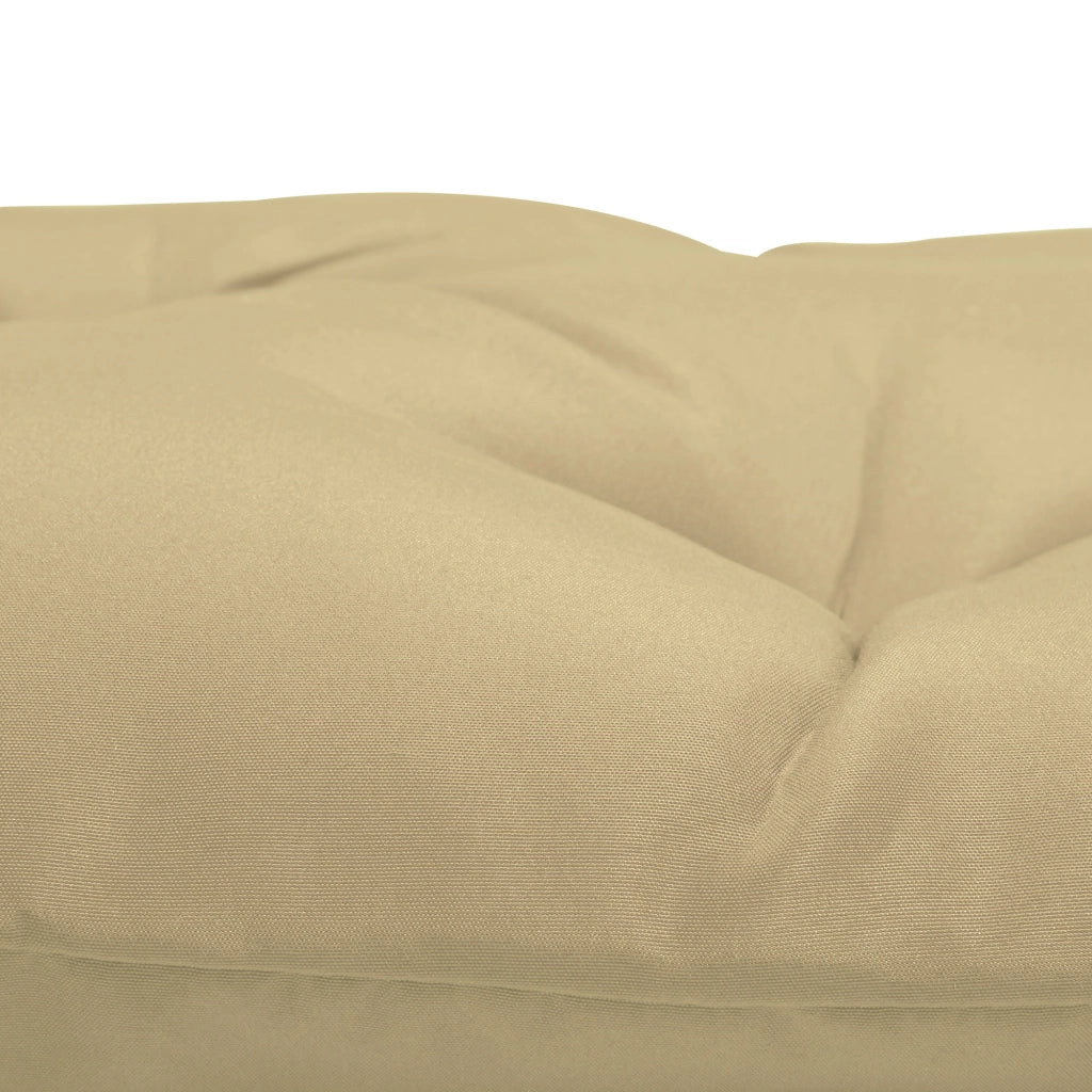 Set di 2 cuscini per sedile; cuscini da 98 x 50 cm con cinghie per cravatta; copertura in tessuto; caqui spesso 8 cm