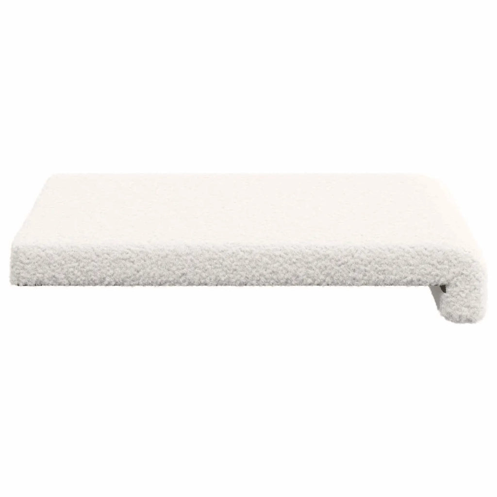 Cuscino per panchina 4 pcs Tessuto Sherpa Crema 42043150