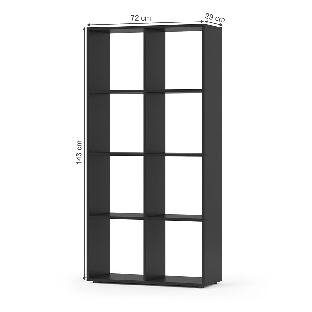 Vicco Scaffale Nero 143 x 72 cm