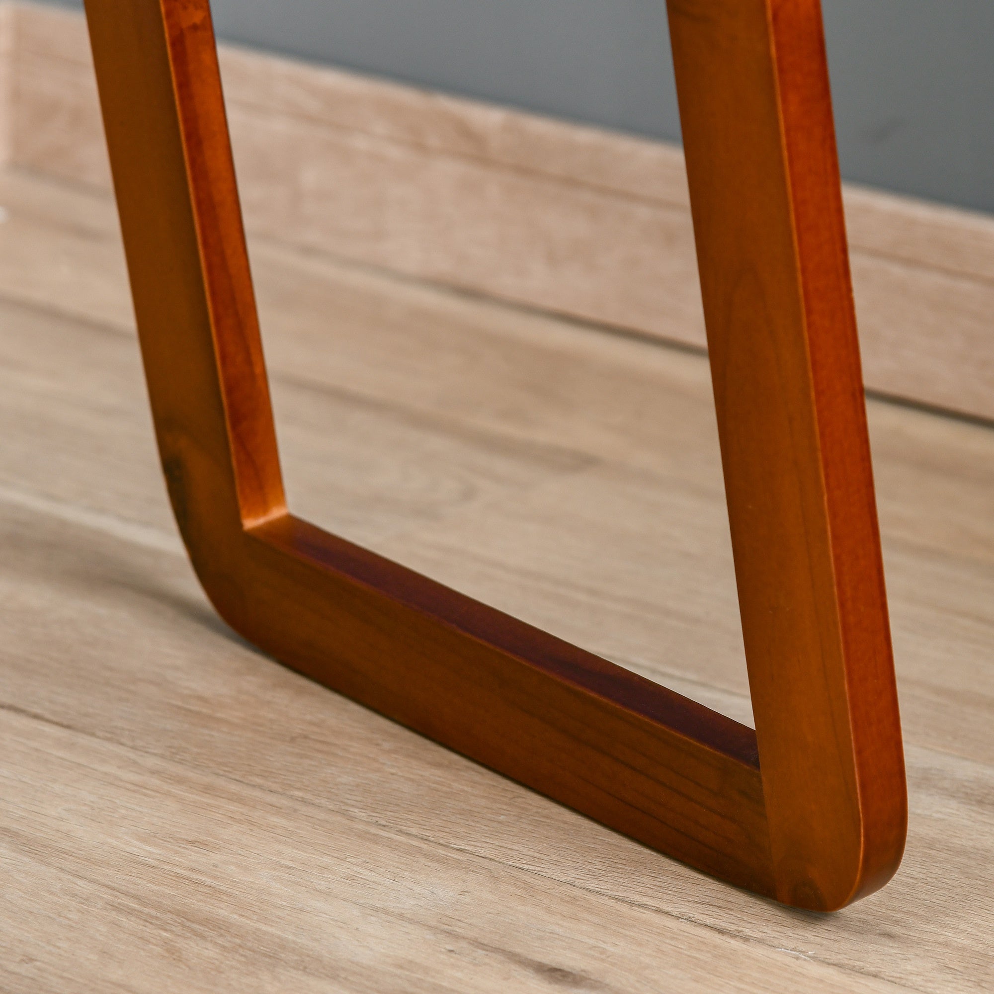 Specchio da Terra e Parete 37x43x156 cm Struttura in Legno Noce Chiaro