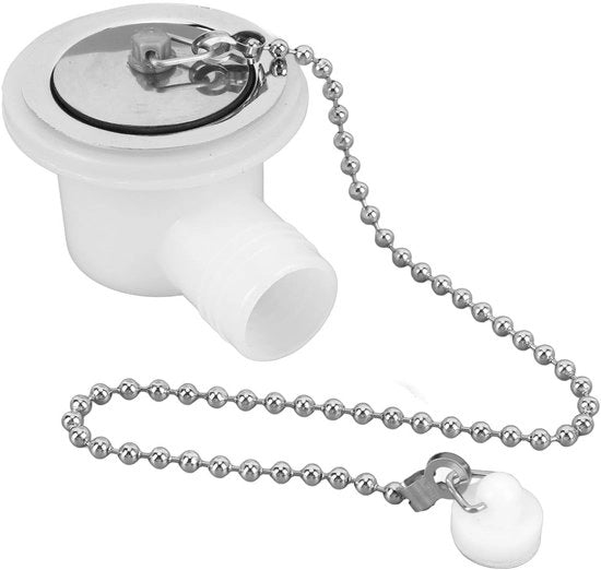 Connettore di scarico spaziale in acciaio inossidabile - Struttura di sigillatura - Design unico - Installazione semplice - Per vasche di scarico RV/yacht - Connettore di scarico