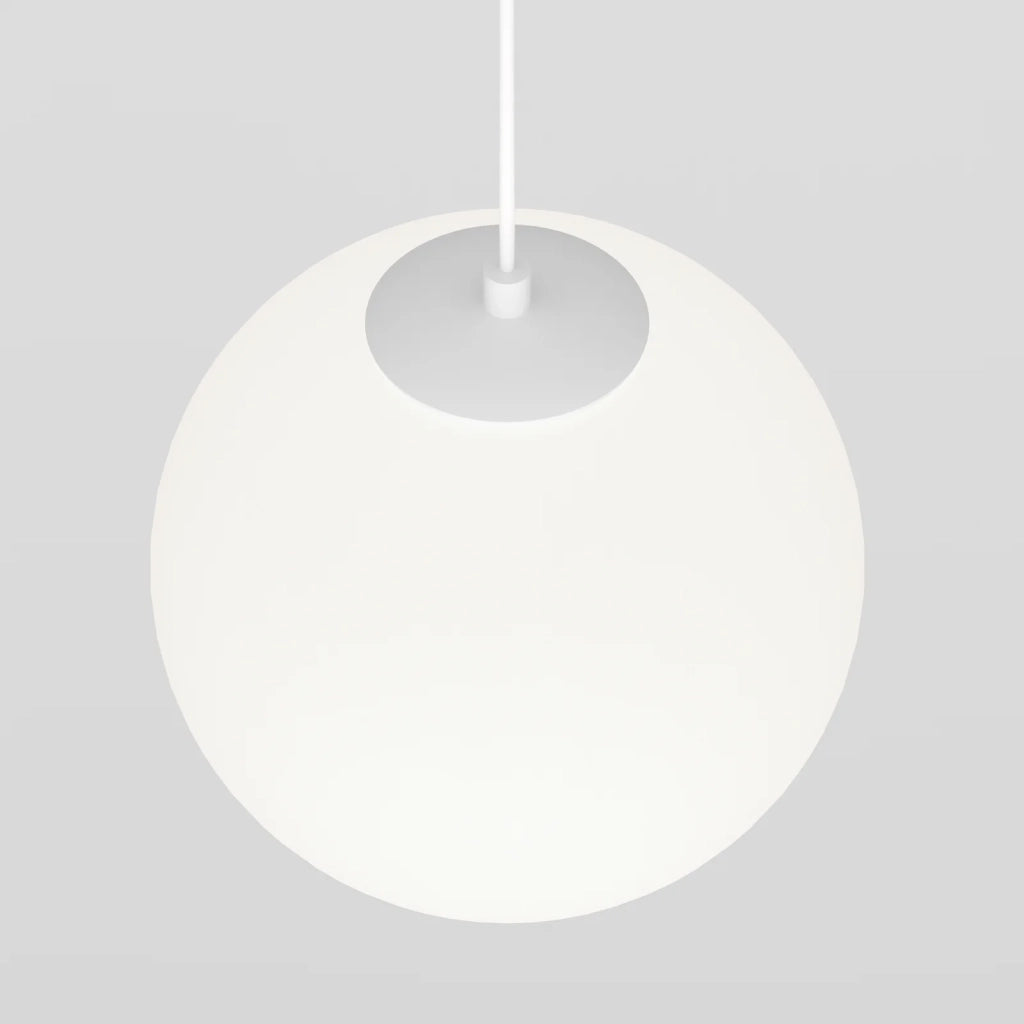 Maytoni Lampada da Binario Sospensione Exility Luna 1 luce LED integrato bianco vetro