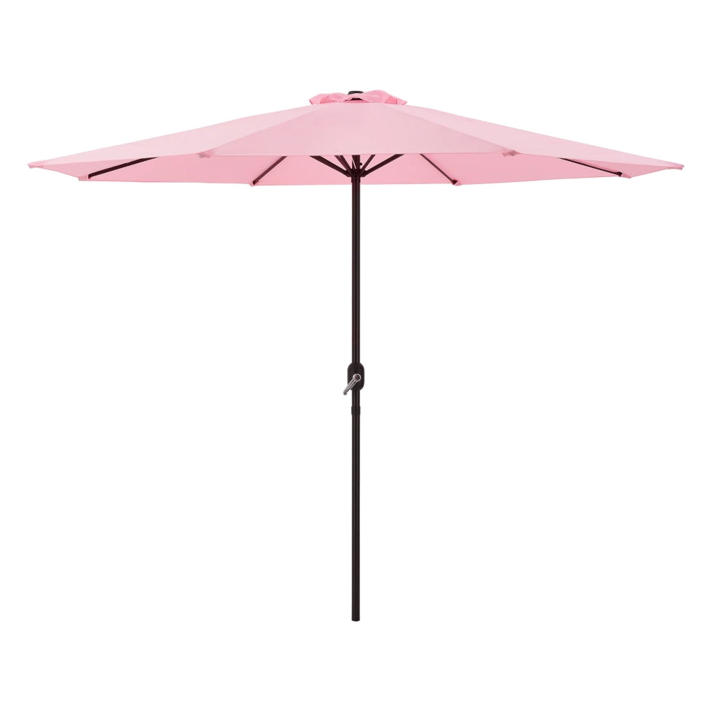 Ombrellone da giardino Budapest struttura in poliestere e acciaio 300 x 230 cm rosa pastello 03_0008049