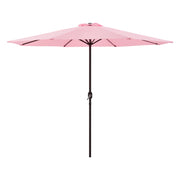 Ombrellone da giardino Budapest struttura in poliestere e acciaio 300 x 230 cm rosa pastello 03_0008049