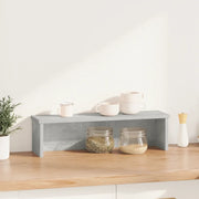 Mensola da cucina-Scaffale da Cucina Impilabile Grigio Cemento 50x15x16 cm