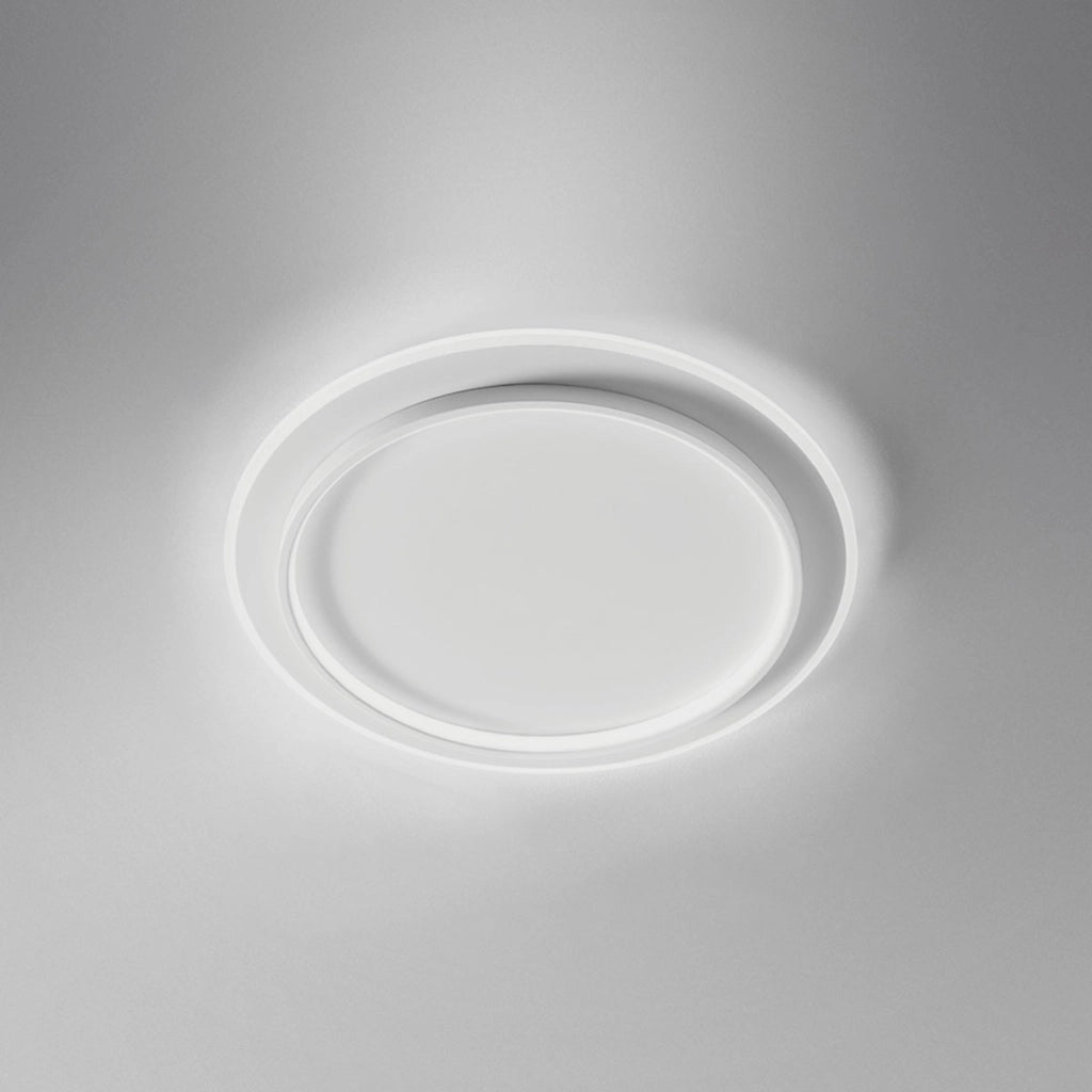 Plafoniera LED Dharma P/G Gealuce 49W 3300lm 3000K Luce Calda, Montatura Alluminio Bianco e Diffusore Metacrilato Opale, IP20 - Gealuce