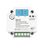 Master Dimmer DALI Push DA-P Controller Universale con Pulsante 230V Dimmer LED Bus DALI Alimentatore Integrato Controllo ON/OFF e Regolazione Luce